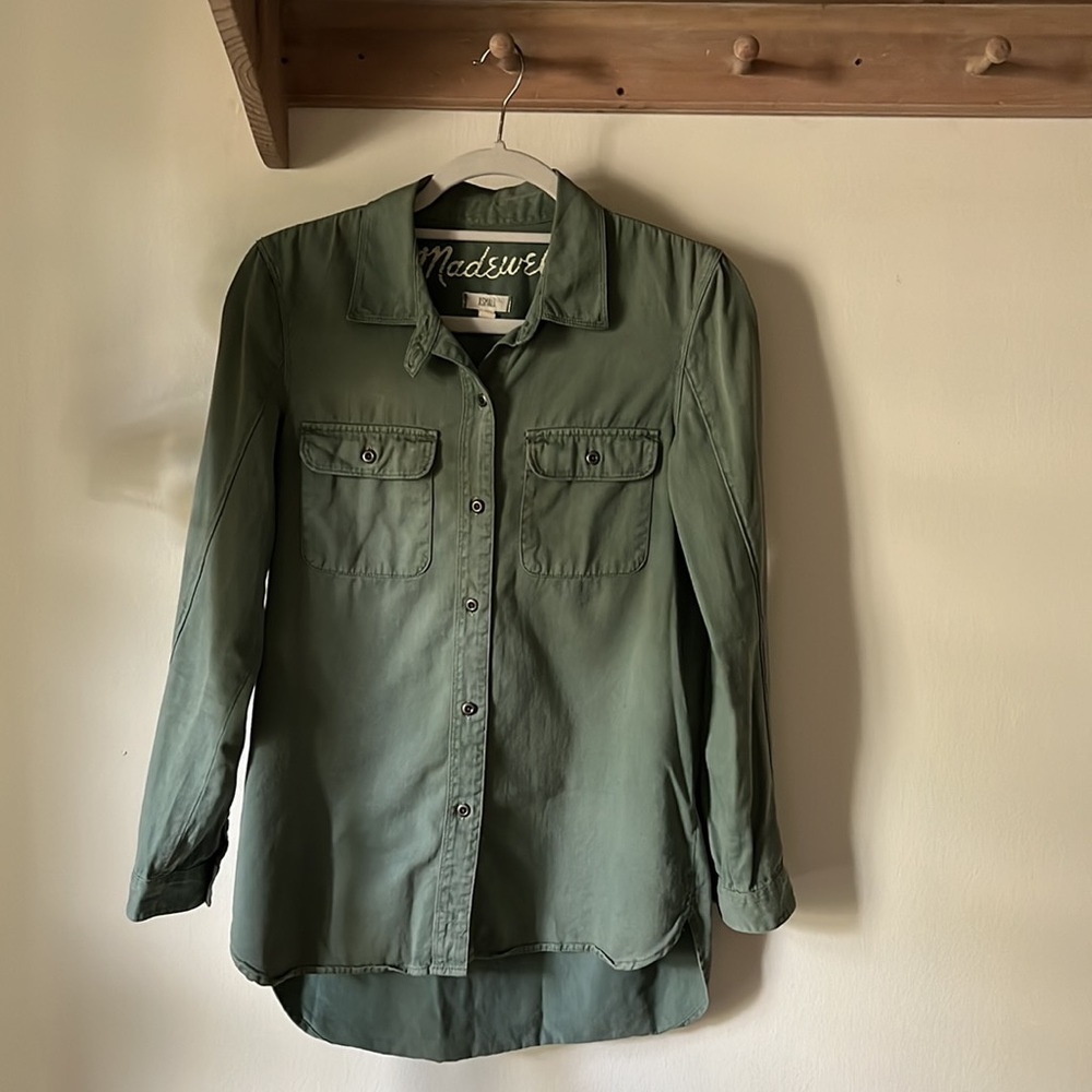 Madewell cotton button down xs